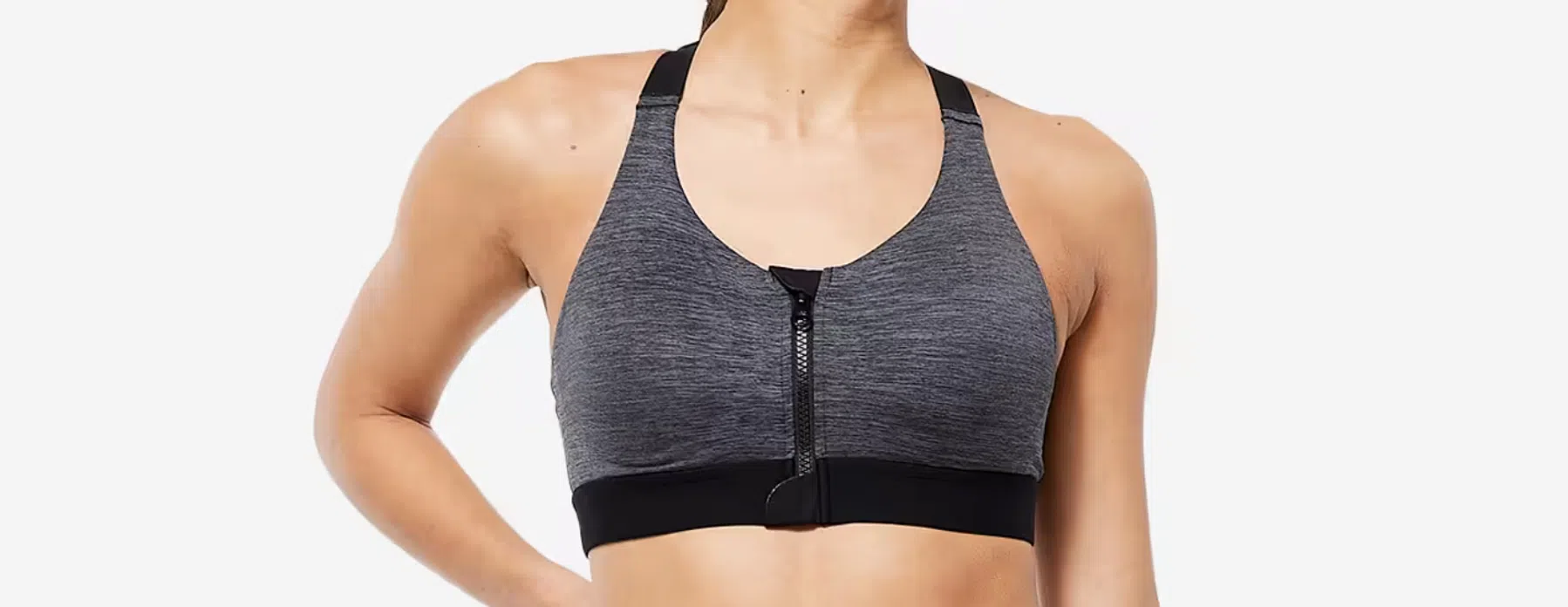 Domyos Sportbeha met rits en padding